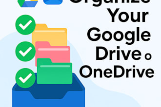 organize, clean and structure your google drive or onedrive