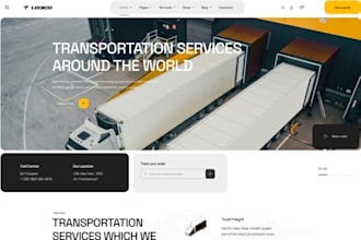 build transportation logistics website design