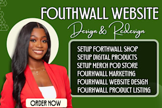 design fourthwall website, fourthwall shop setup, fourthwall merch pod store