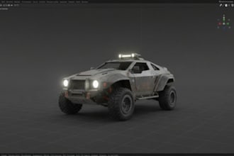 create optimized realistic 3d game assets and props using blender