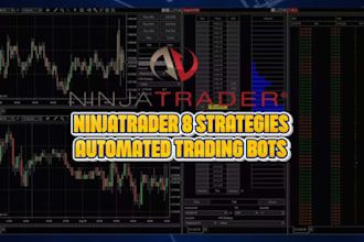 develop or fix ninjatrader 8 trading bot, custom ninjascript strategy indicators