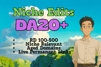 niche edits on aged niche relevant site