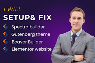 fix redesign spectra templates gutenberg elementor beaver builder paginas web