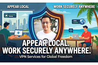 install a secure private VPN to work remotely from anywhere appearing like home