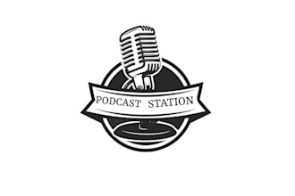 design podcast cover art or podcast logo design