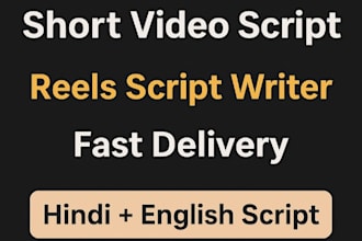 write engaging short video scripts for instagram and youtube