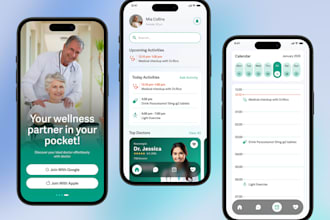 develop caregiver app doctor app nursing app pharmacy  app telemedicine app