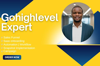 be your gohighlevel expert for landing page online course sales funnel website