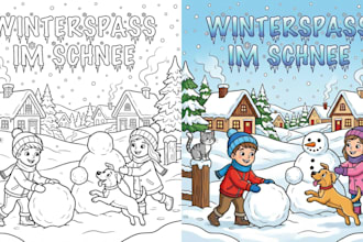 dein malbuch KDP malbuch und kinder malbuch mit malbuch illustrationen fullen