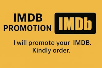 promote imdb page for your tv show