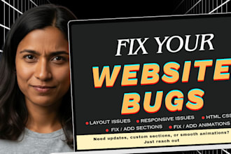 fix website layout bugs website broken sections and website bug fix html css js