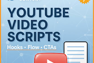 write high retention youtube video scripts