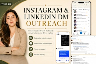 send instagram linkedin dms with followups and lead tracking