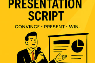 write a professional presentation speech or pitch script using ai