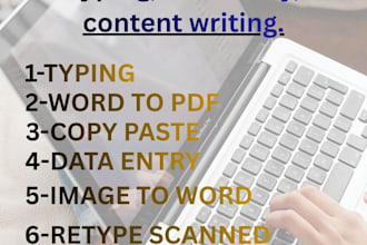 retype PDF, images, or handwritten documents into word