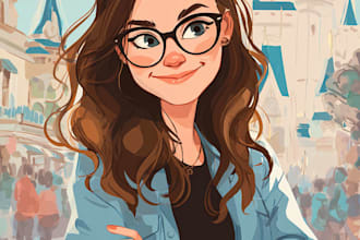 beautiful portrait in disney cartoon