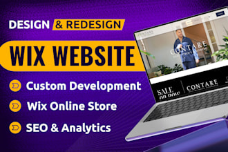 build wix website, wix ecommerce website or wix online store