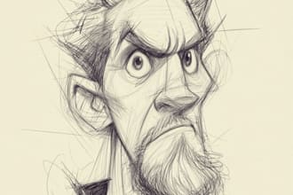 draw caricatures from photos