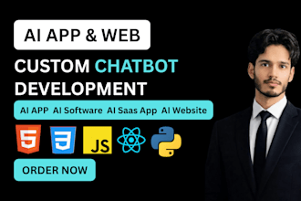 do ai software development, build ai chatbot, website, and mobile app developer