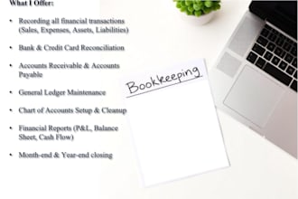do bookkeeping and accounting in quickbooks, xero and wave