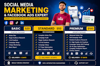 be facebook instagram ads social media marketing campaign