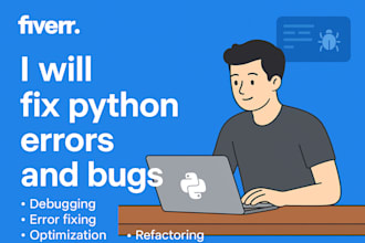 write simple python scripts and fix python bugs for you