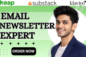 setup keap flodesk klaviyo newsletter automation setup and landing page design