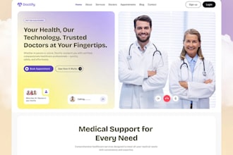 design medical website healthcare website pharmacy website clinic dental website