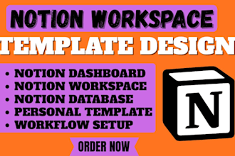create personalized notion workspace template setup to improve productivity work