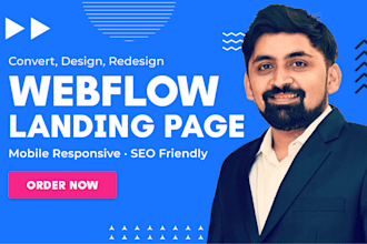 do figma landing page design and webflow website development