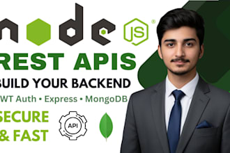 build secure nodejs rest apis with authentication and database