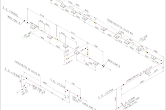 2d piping isometric design