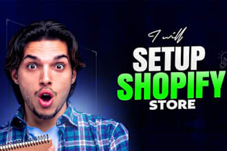 setup shopify dropshipping store
