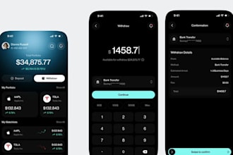 build trading app, forex app, crypto app with custom api
