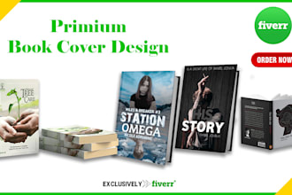 do redesign premium e book cover and KDP book cover design