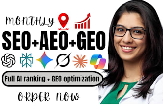 do monthly website GEO aeo SEO generative engine optimization for ai search rank