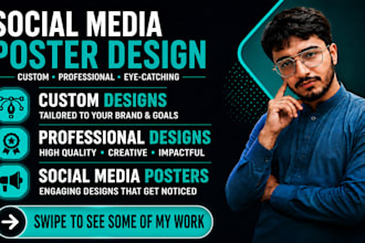 create professional social media poster designs