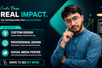 create professional social media poster designs