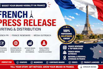 french PR writing distribution french PR  france newswire french