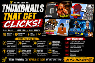 design a high quality thumbnail for your gaming videos