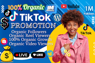 tiktok video promotion reel promotion instagram  follower shoutout twitter post
