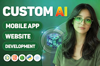 do ai website development, ai mobile app development, ai chatbot as ai developer
