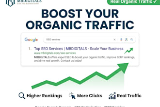 improve google ranking, optimize serp ctr and increase organic traffics
