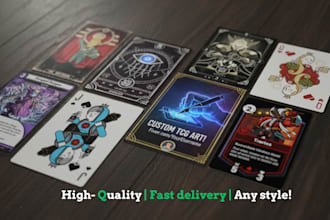 custom tarot card design zodiac oracle card illustration spiritual card in cmyk