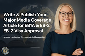 write and publish eb1 or o1 visa media article on major media publications