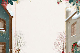 create your christmas card or holiday party flyer design