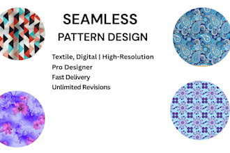 create seamless pattern design for textile, fabric prints
