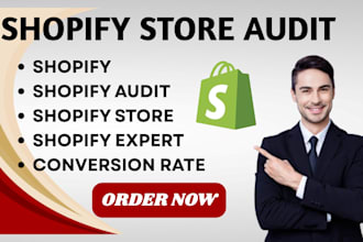 audit your shopify store build shopify store review and conversion rate