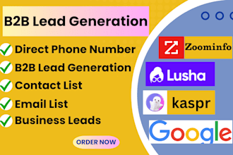 b2b lead generation email list building with direct phone
