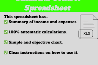 create a basic financial control spreadsheet for you